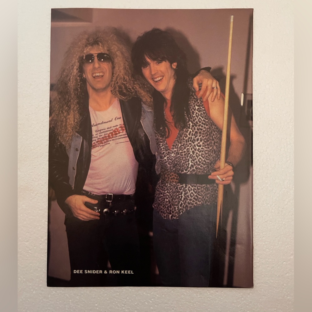 Dee Snider & Ron Keel Rock Pinup - Vintage Band Photo